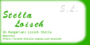 stella loisch business card
